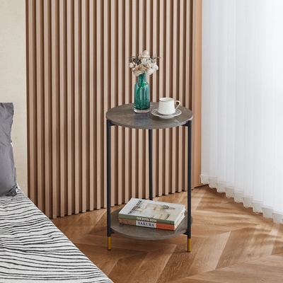 Холна маса сив мрамор/черен gajar