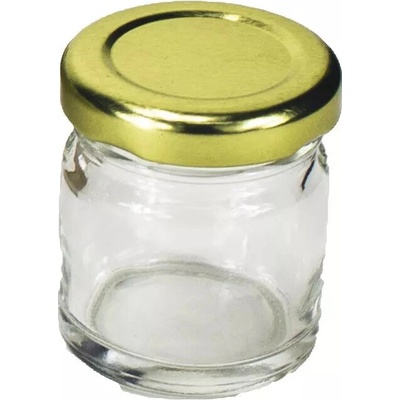 Gastro Zaváracie poháre skrutkovacie viečko zlaté 8 ks x 41ml