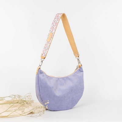 Ammyla kabelka Luna cloth fialková Crossbody s popruhom