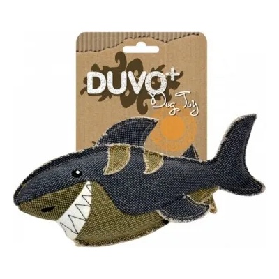Duvoplus Canvas - играчка от плат акула, 21 х 12 см, Белгия - 171301