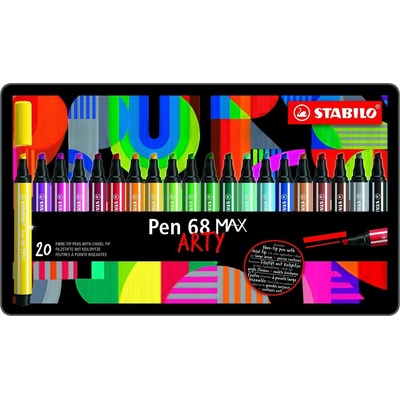 STABILO Pen 68 Max 20 barev v plechu Arty