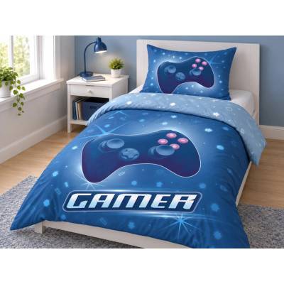 Lucaso Finata bavlna obliečky Gamer 140x200 70x90