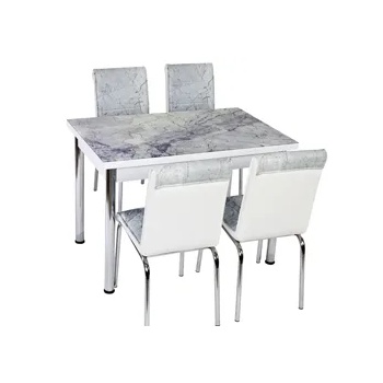 Image 1 of Dianid Комплект Маса с 4 Стола модел cb052, принтстъкло