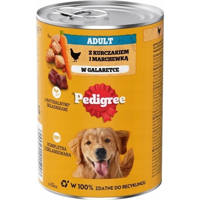 Pedigree Adult s kuřecím masem a mrkví v želé 400 g