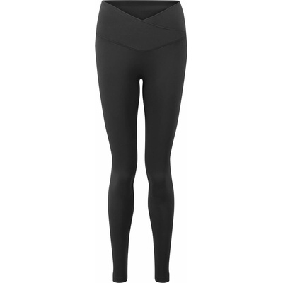 TriDri Dámske legíny LUXE s prekríženým pásom Čierna