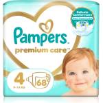 Pampers Premium Care Size 4 еднократни пелени 9-14 kg 68 кг