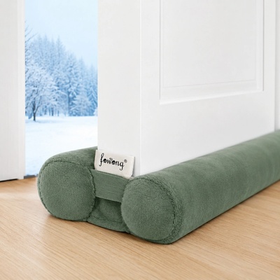 Těsnění pod dveře proti průvanu a hluku 100 cm zelené