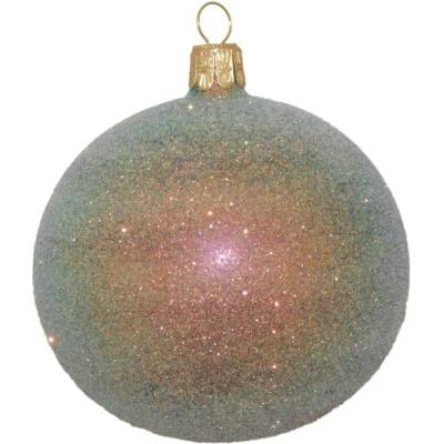 ORNEX Guľa sklenená fialová posyp 80 mm