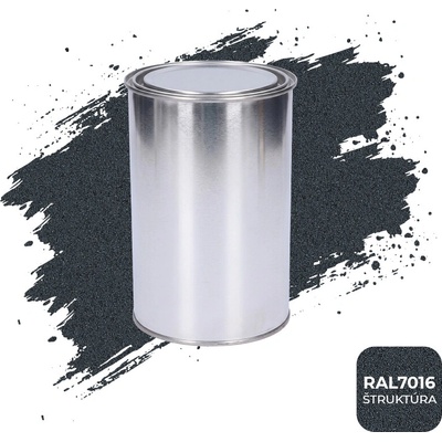 Kovoinox Barva polomatná na zinek 1 kg antracit se strukturou