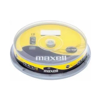 Maxell CD-RW80 MAXELL, 700MB, 52x, 10 бр. , ML-DC-CDRW-10-CAKE