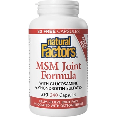 Natural Factors MSM Joint Formula 840mg [240 капсули]