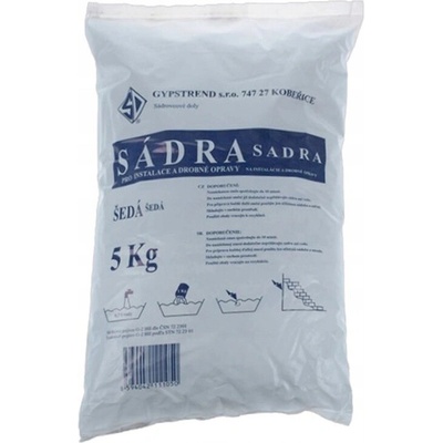 Sádra stavební šedá 5kg