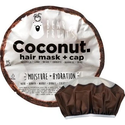 Bear Fruits Coconut Hair Mask + Cap hydratačná maska na vlasy 20 ml