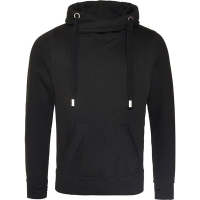 Just Hoods mikina s prekríženým golierom Čierna