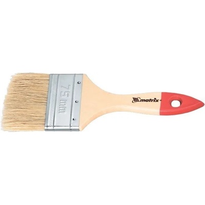MTX Четка плоска " Стандарт" 3/4" , естествен косъм, дървена дръжка mtx