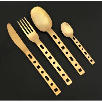 Herdmar (Португалия) Комплект прибори за хранене HERDMAR MOE старо злато - 24 части (Herdmar 190-3024-0517-200-0006)