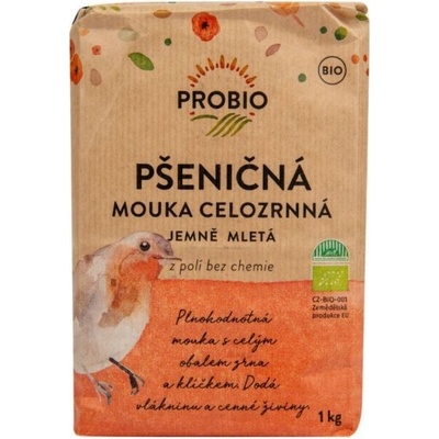 ProBio Mouka pšeničná celozrnná jemná BIO 1000 g
