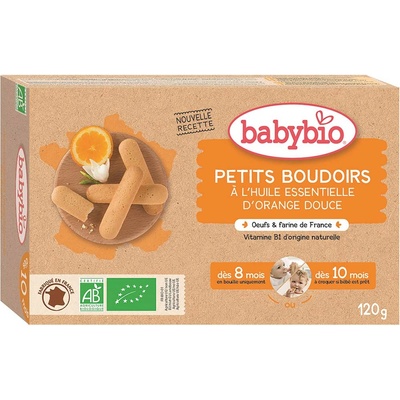 BABY Bio Piškóty s esenciálnym olejom sladkého pomaranča 120 g