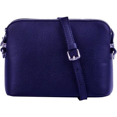 MaxFly dámská kožená kabelka crossbody 5232 tmavě modrá
