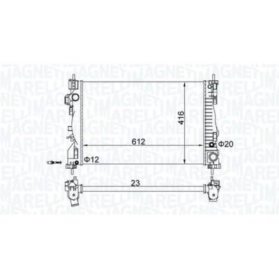 Chladič, chlazení motoru MAGNETI MARELLI 350213129700