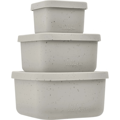 Kikkaboo Сет кутии за храна 3 бр Platinum Silicone Sand (31302050010)