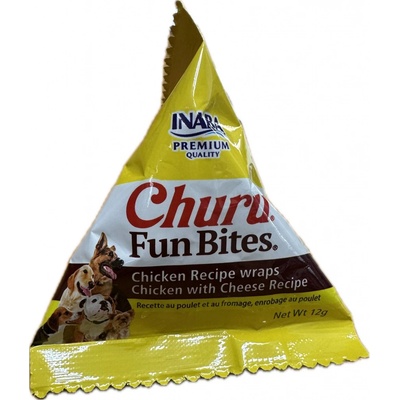 Churu INABA FOODS Co. Ltd. Dog BOX Fun Bites Chicken wraps Chick&Chees8 x 12 g