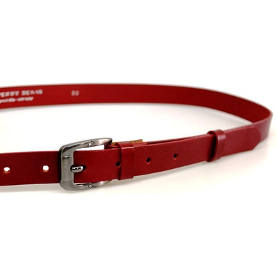 Penny Belts dámský kožený opasek 172-93 červený