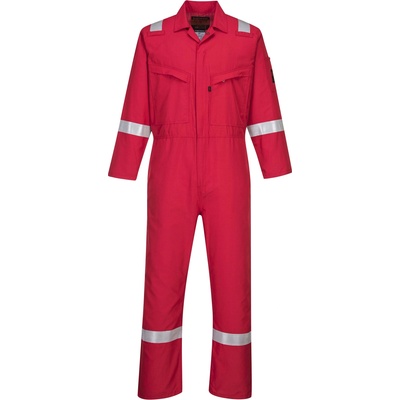 Portwest araflame silver af73 / Огнеупорен светлоотразителен гащеризон, антистатичен - червен uk 32/eu 48 (af73rer32)