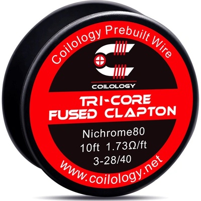 Coilology Odporový drát Tri-core Fused Clapton Ni80 3m