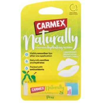 Carmex Naturally Pear балсам за интензивна хидратация на устните 4.25 g