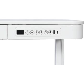 Carmen Ергономично регулируемо бюро Carmen CR-118 E - 140 см - бяло (3510015)