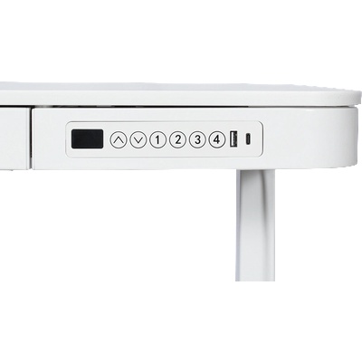 Carmen Ергономично регулируемо бюро Carmen CR-118 E - 140 см - бяло (3510015)