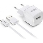 Urban Factory Мрежово зарядно устройство, 1xUSB-A, 12W, кабел USB-A към USB-C, URBAN FACTORY PSC25UF (PSC25UF)