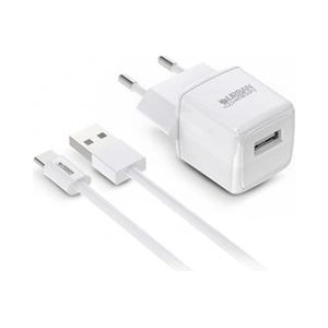 Urban Factory Мрежово зарядно устройство, 1xUSB-A, 12W, кабел USB-A към USB-C, URBAN FACTORY PSC25UF (PSC25UF)