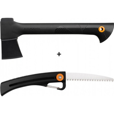 Set FISKARS sekera univerzální A6+pilka zahradní SW16 SOLID – Hledejceny.cz