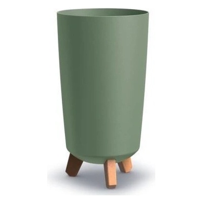 Prosperplast Kvetináč GRACIA TUBUS SLIM DGTL200 19,5cm zemito zelený