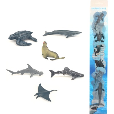 Rappa - Комплект фигурки Морски животни II - 6 броя, 4-8 см