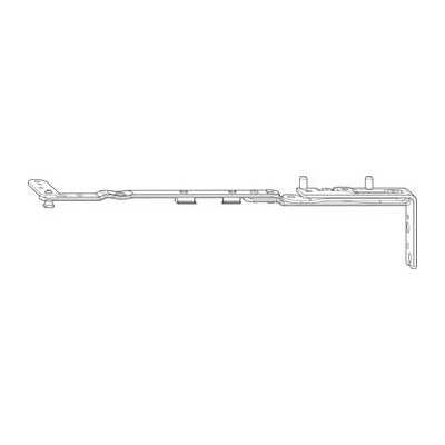 ROTO NT/NX raménko nůžek Designo TiltFirst vel.350 dř. hl. falcu 24 mm stříbrný pravý