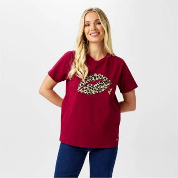 Biba Тениска Biba Logo T-Shirt - Leopard Lips