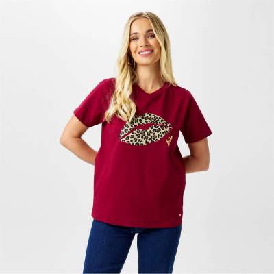 Biba Тениска Biba Logo T-Shirt - Leopard Lips