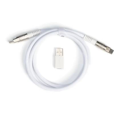Кабел за клавиатура Keychron Double-Sleeved Geek - White