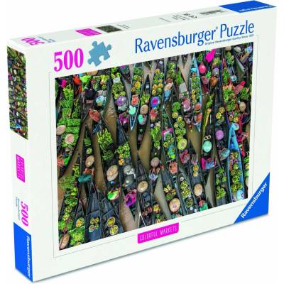 Ravensburger Barevná tržiště Plovoucí trh Indonésie 500 dílků