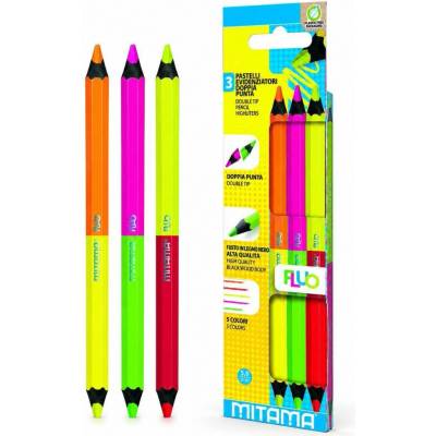 Mitama Jumbo oboustranné barevné pastelky Neon 3 ks 61919 MT61919