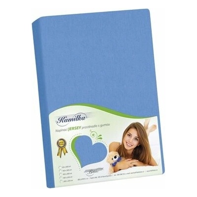 Bellatex Jersey prostěradlo Kamilka modré 180x200