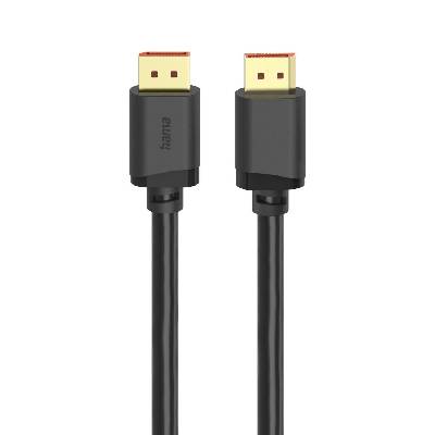 Кабел DisplayPort, DP 2.1, Ultra-HD 16K, 80 Gbit/s, 2 m (HAMA-202032)