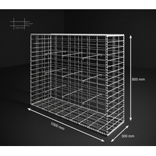 Gabionový koš 100x80x30, velikost oka 5x10cm, povrchová úprava GALFAN (95% Zn - 5% Al)