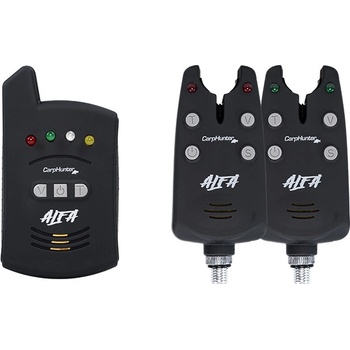 CARP HUNTER ELEKTRONICKÝ SIGNALIZÁTOR ALFA SET Čierna 2+1 200 m