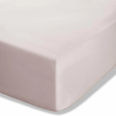 Catherine Lansfield Easy Iron Percale prostěradlo light růžové 90x190