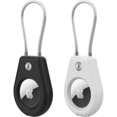 HT pouzdro pro Apple AirTag 2ks s ocelovým lankem 5907769372421
