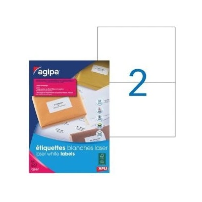 Etikety laser 210x148mm Agipa A4 100 hárkov